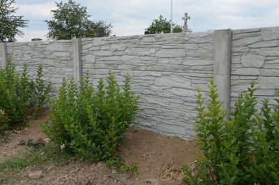Deskový plot přírodní, povrch reliéfní kámen 